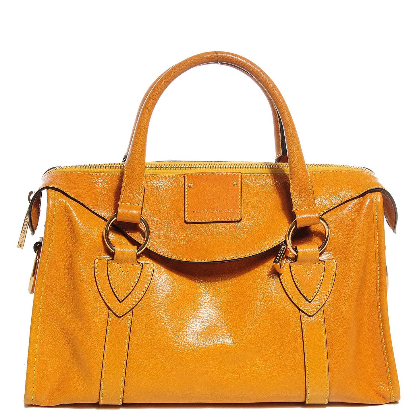 Goatskin Small Wellington Satchel Yellow