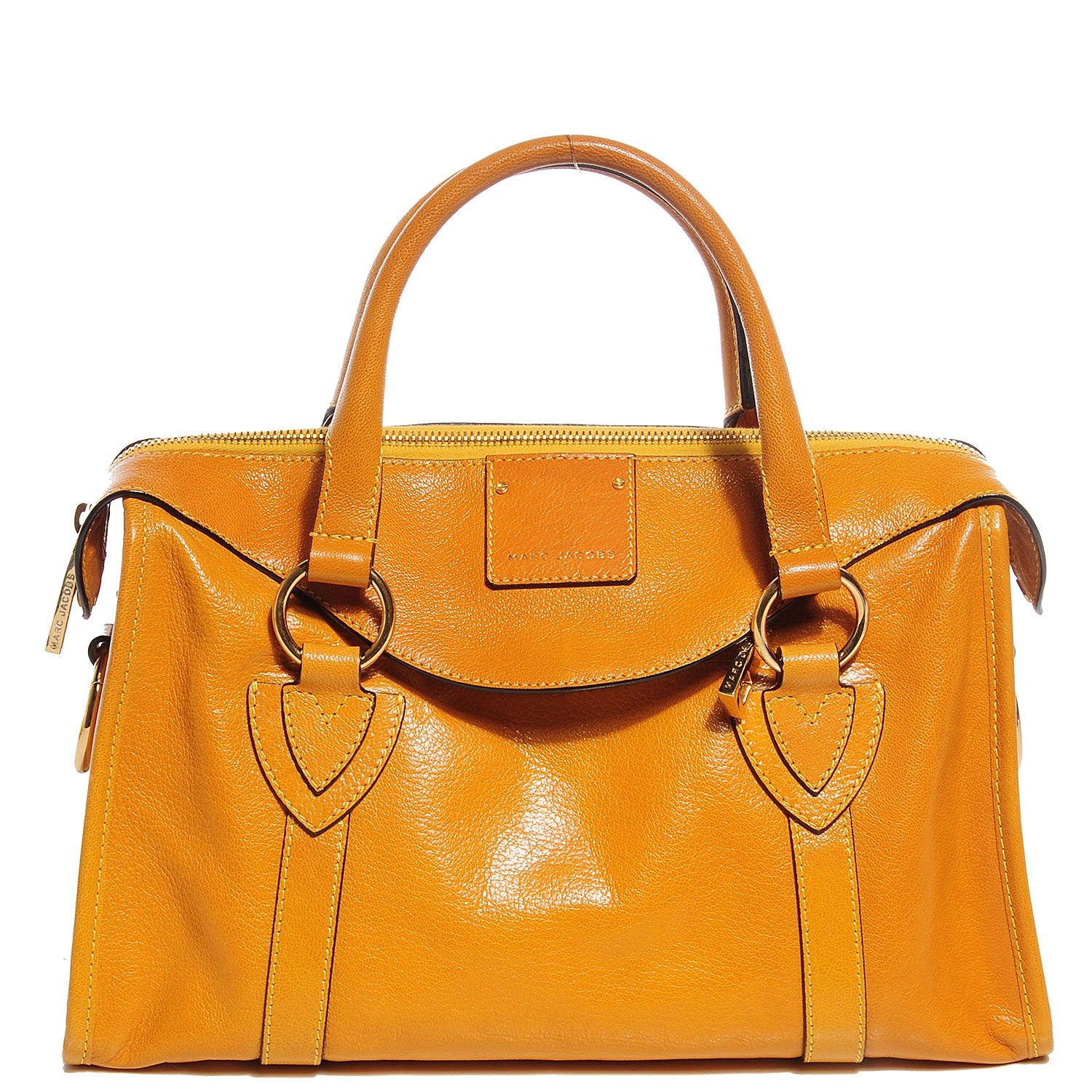 Marc Jacobs Goatskin Small Wellington Satchel Yellow 1 of 8