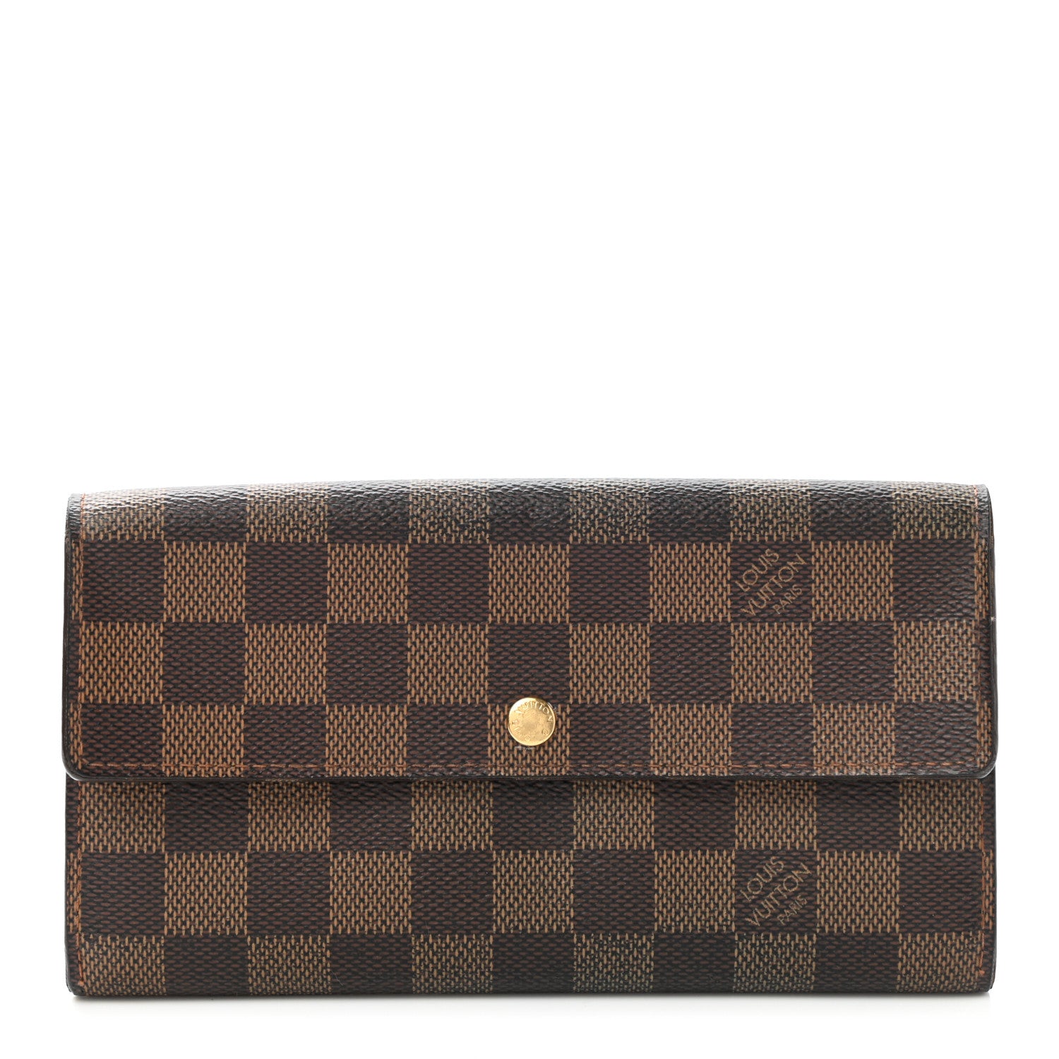 Louis Vuitton Damier Ebene Sarah Wallet 1 of 10