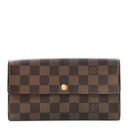 Louis Vuitton Damier Ebene Sarah Wallet 1 of 10