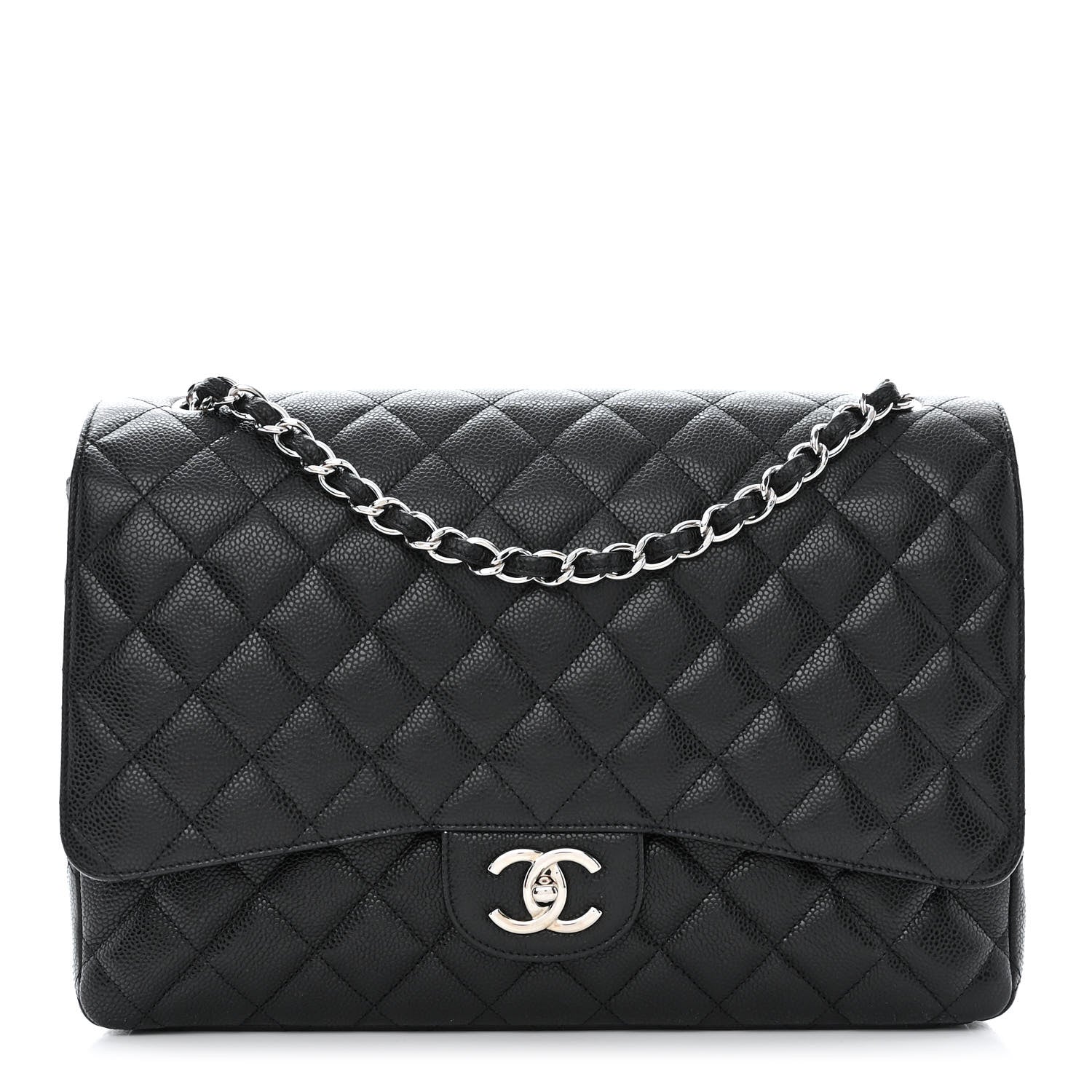 Chanel Caviar Quilted Maxi Double Flap Black 1 of 11