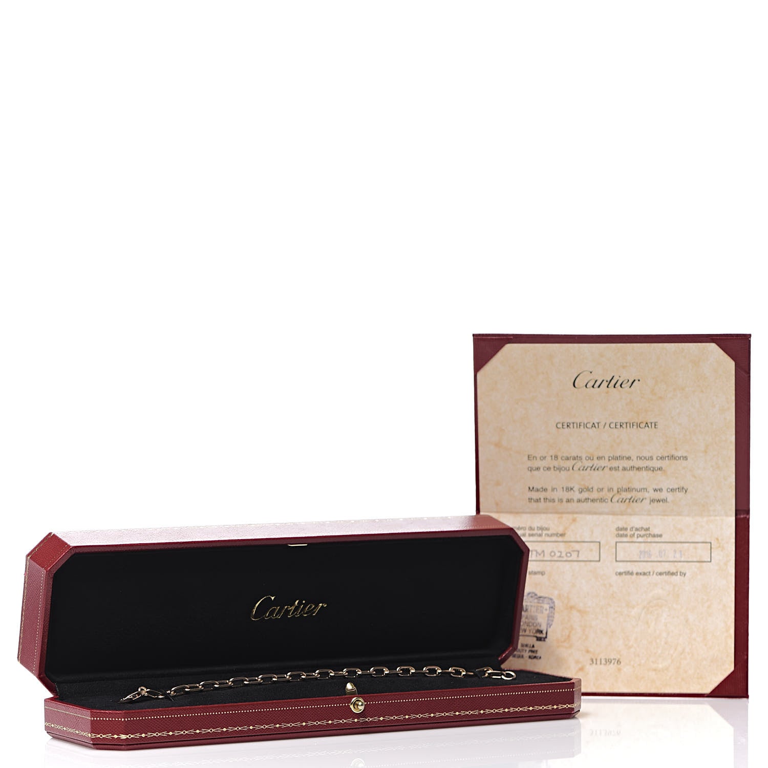 Cartier 18K Pink Gold Spartacus Link Chain Bracelet 6 of 6
