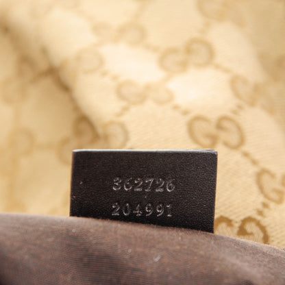 Gucci Monogram Medium Sukey Hobo Dark Brown 7 of 7