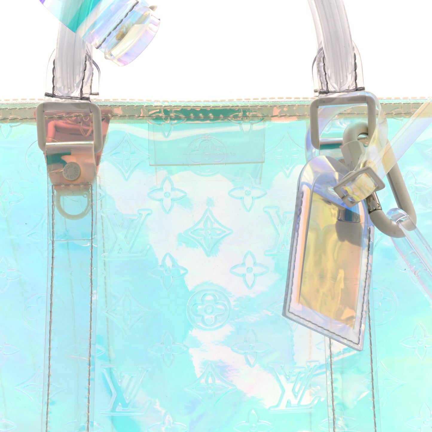 PVC Monogram Keepall Bandouliere 50 Iridescent Prism