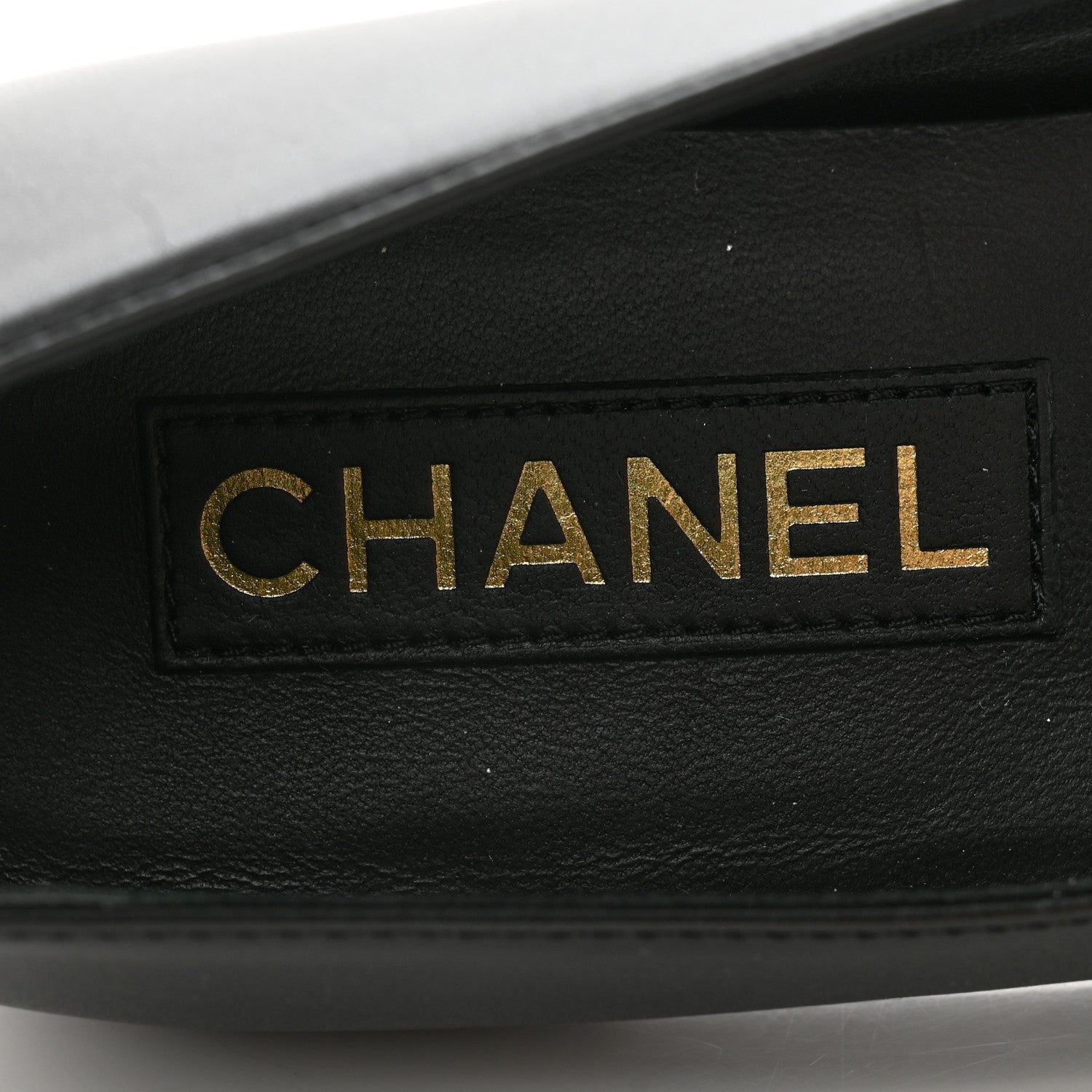 Chanel Calfskin Patent Mary Janes Flats 40 Black 6 of 9