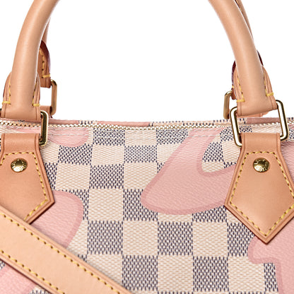 Louis Vuitton Damier Azur Tahitienne Speedy Bandouliere 30 Rose Ballerine 11 of 11