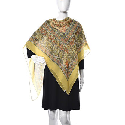 Hermes Cashmere Silk Chasse En Inde Shawl 140 2 of 9