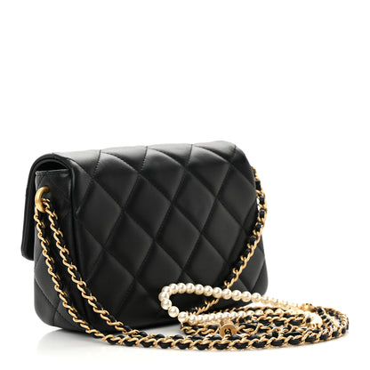 Chanel Lambskin Quilted Mini My Perfect Flap Black 3 of 15