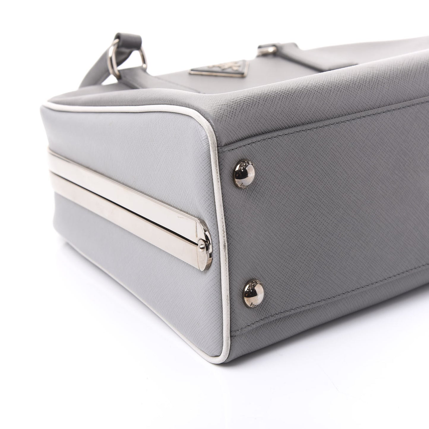 Saffiano Lux Pyramid Bag Marmo