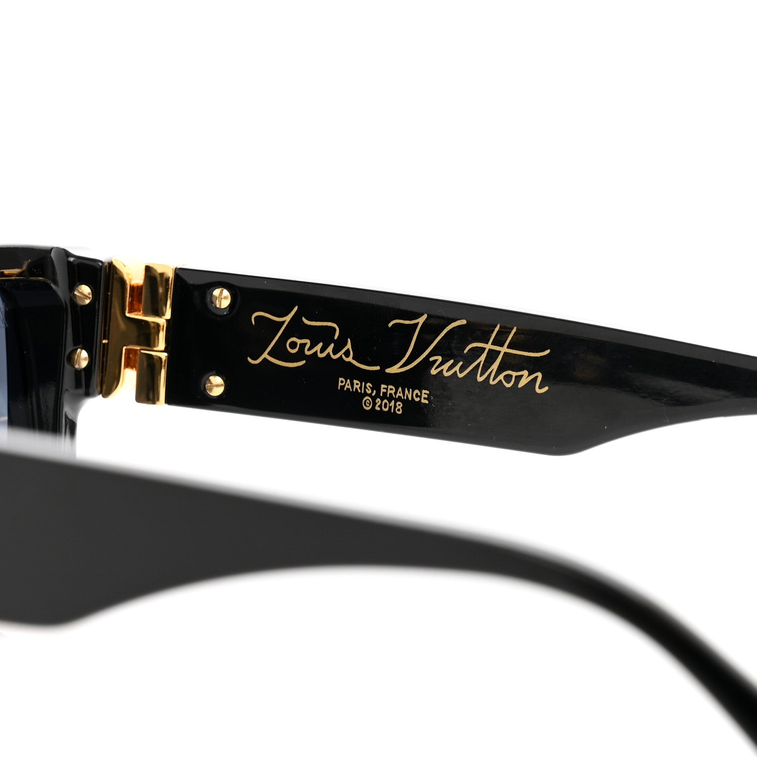 Louis Vuitton Acetate 1.1 Millionaires Sunglasses Z1165W Black 6 of 7