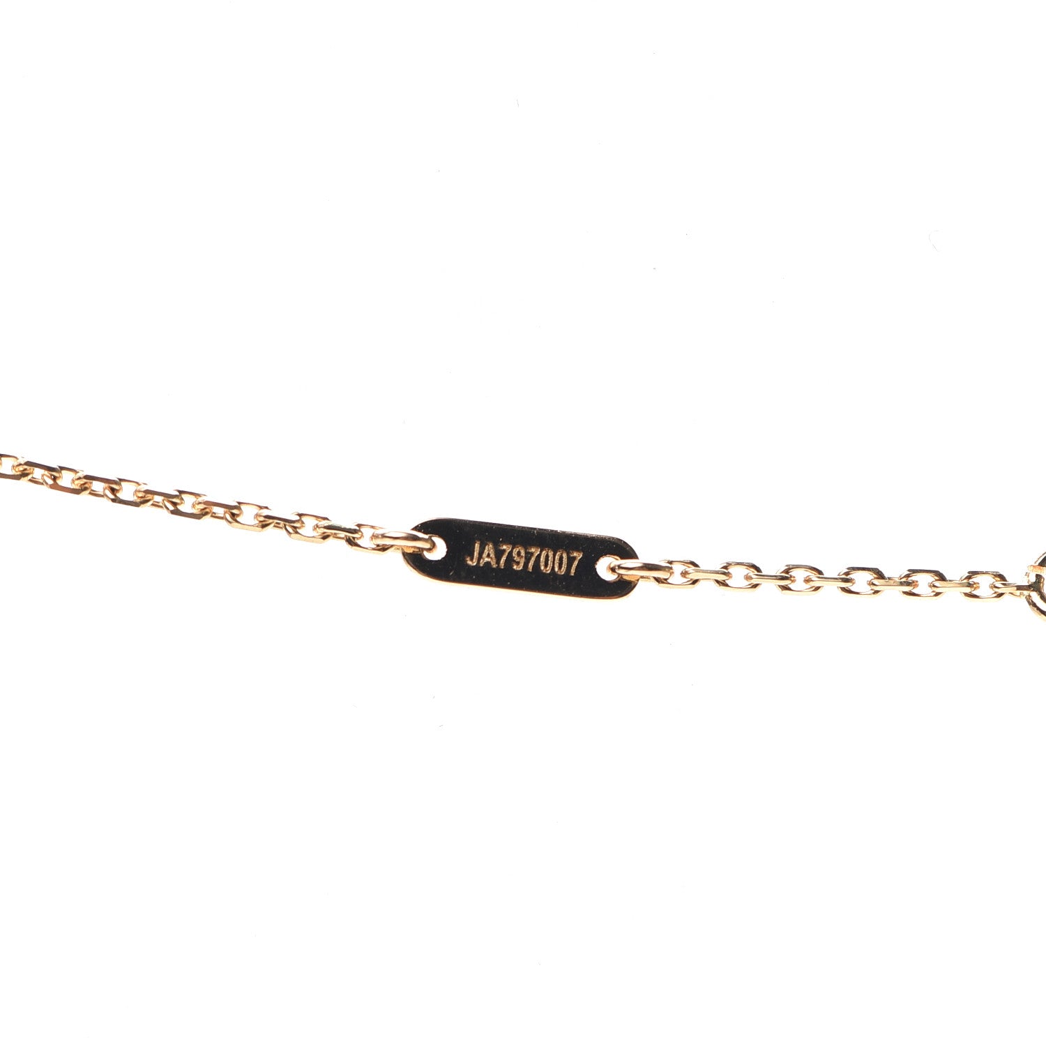 Van Cleef & Arpels 18K Yellow Gold Mother of Pearl Sweet Alhambra Pendant Necklace 6 of 8