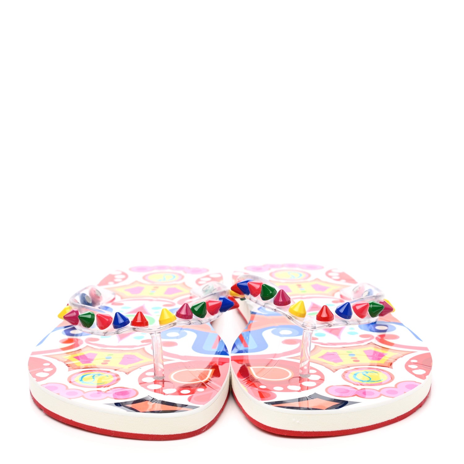 Christian Louboutin Rubber Flip Flop 37 Multicolor 2 of 7