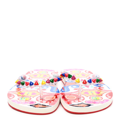 Christian Louboutin Rubber Flip Flop 37 Multicolor 2 of 7