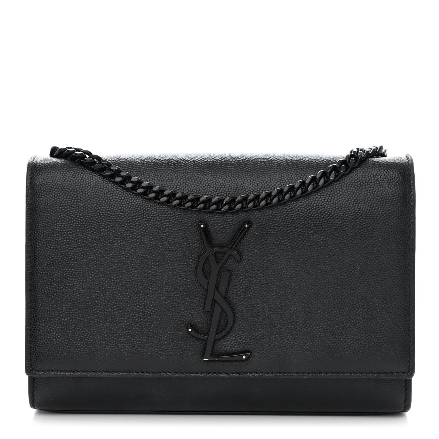 Grain De Poudre Small Monogram Monochrome Kate Satchel Black