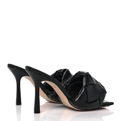 Bottega Veneta Nappa Maxi Intrecciato Lido Mule Sandals 37.5 Black 4 of 8