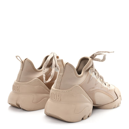 Christian Dior Neoprene Rubber Womens D-Connect Sneakers 37.5 Nude 5 of 9