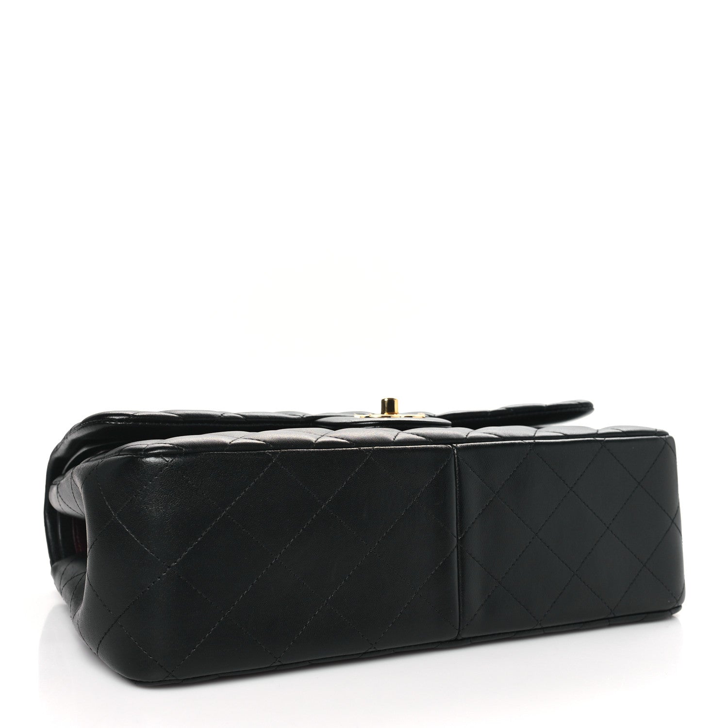 Chanel Lambskin Quilted Jumbo Double Flap Black 4 of 10