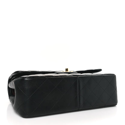 Chanel Lambskin Quilted Jumbo Double Flap Black 4 of 10