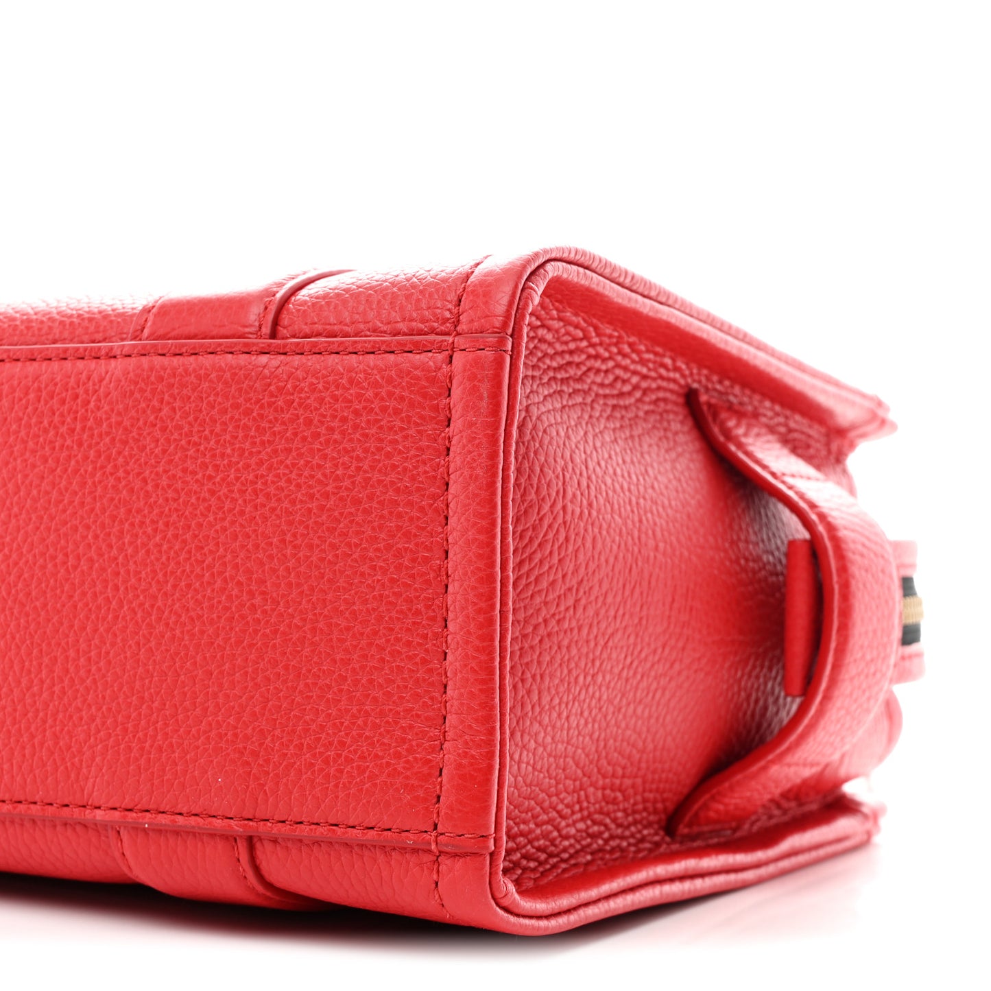 Grained Calfskin Small The Tote Bag True Red