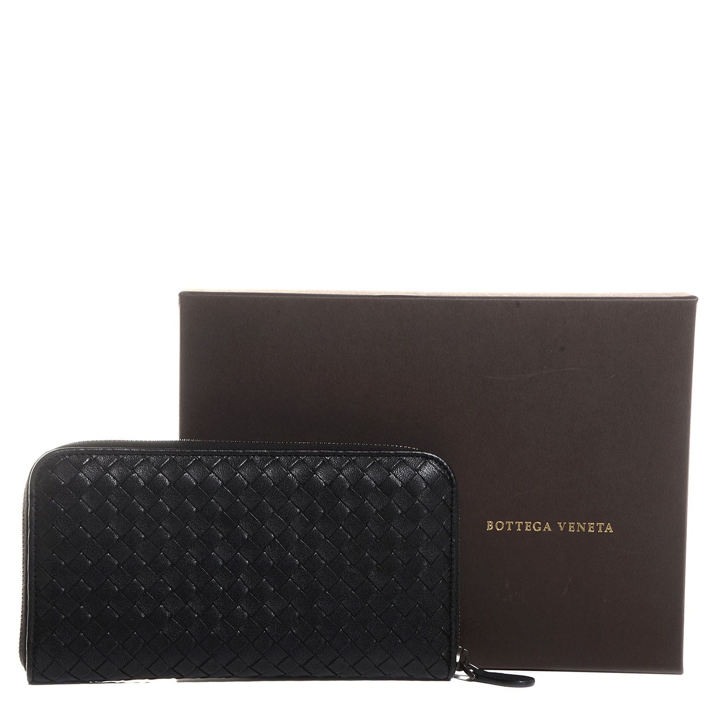 Nappa Intrecciato Document Case Nero Black