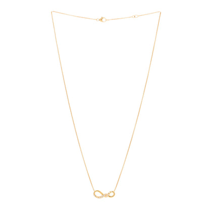 David Yurman 18K Yellow Gold Diamond 19mm Continuance Pendant Necklace 2 of 3