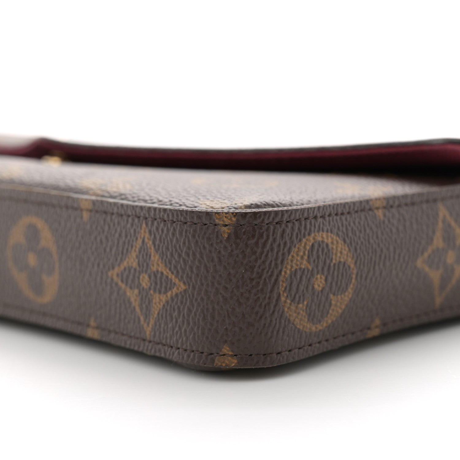 Louis Vuitton Monogram Pochette Felicie Chain Wallet Fuchsia 11 of 12