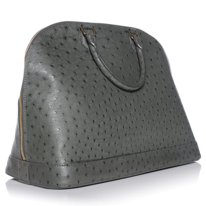 Louis Vuitton Ostrich Alma MM Gris 3 of 7