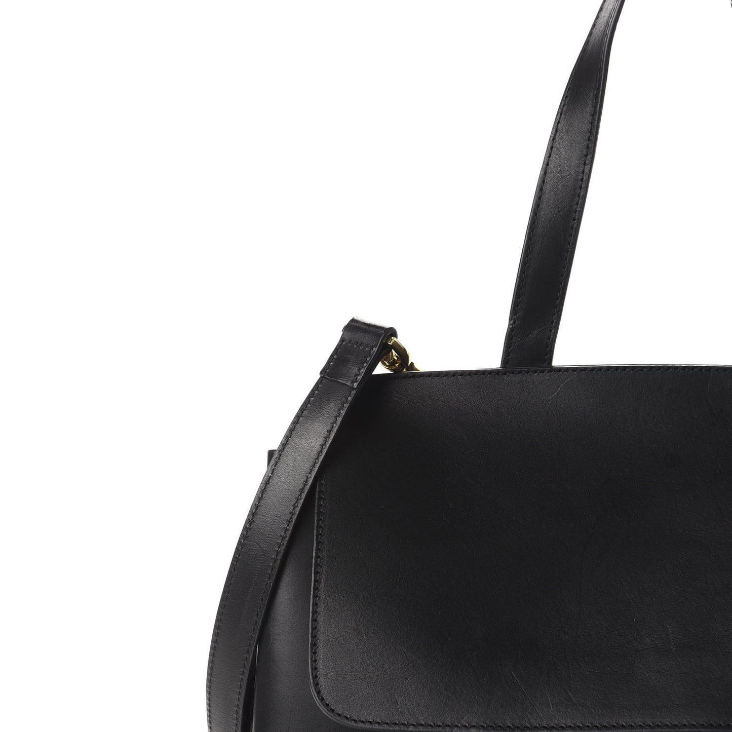 Calfskin Lady Bag Black Flamma