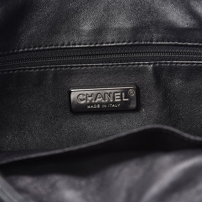 Chanel Deerskin Luxe Ligne North South Tote Black 8 of 10