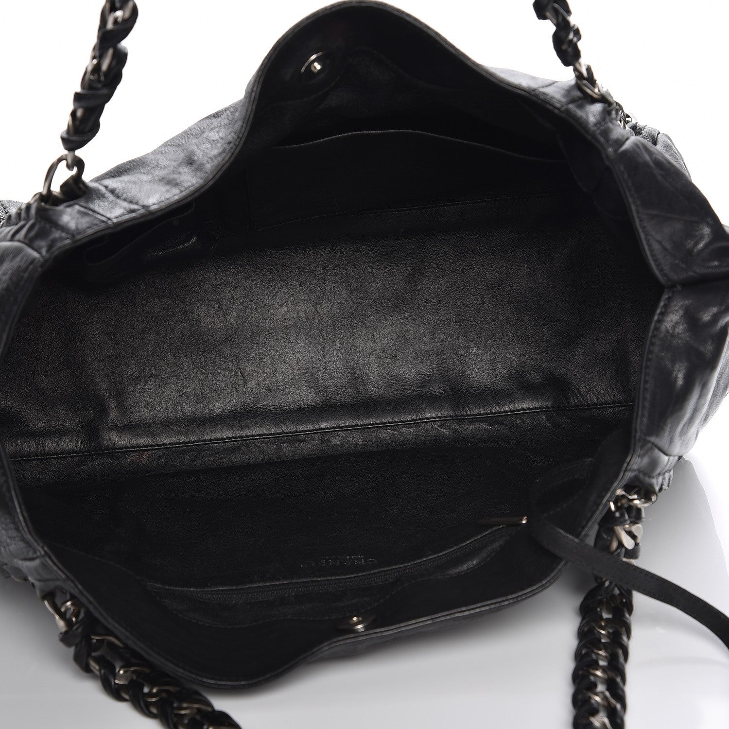 Chanel Calfskin East West Modern Chain Tote Black 5 of 10