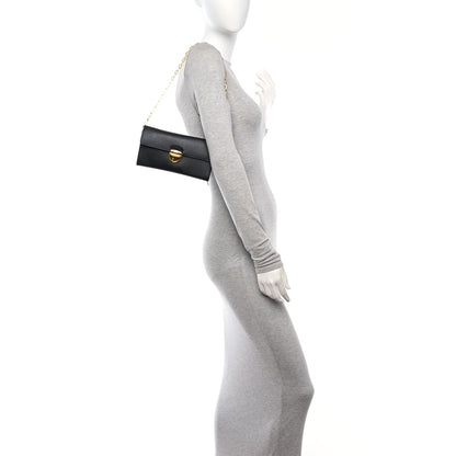 Prada Saffiano Chain Wallet Black 3 of 12