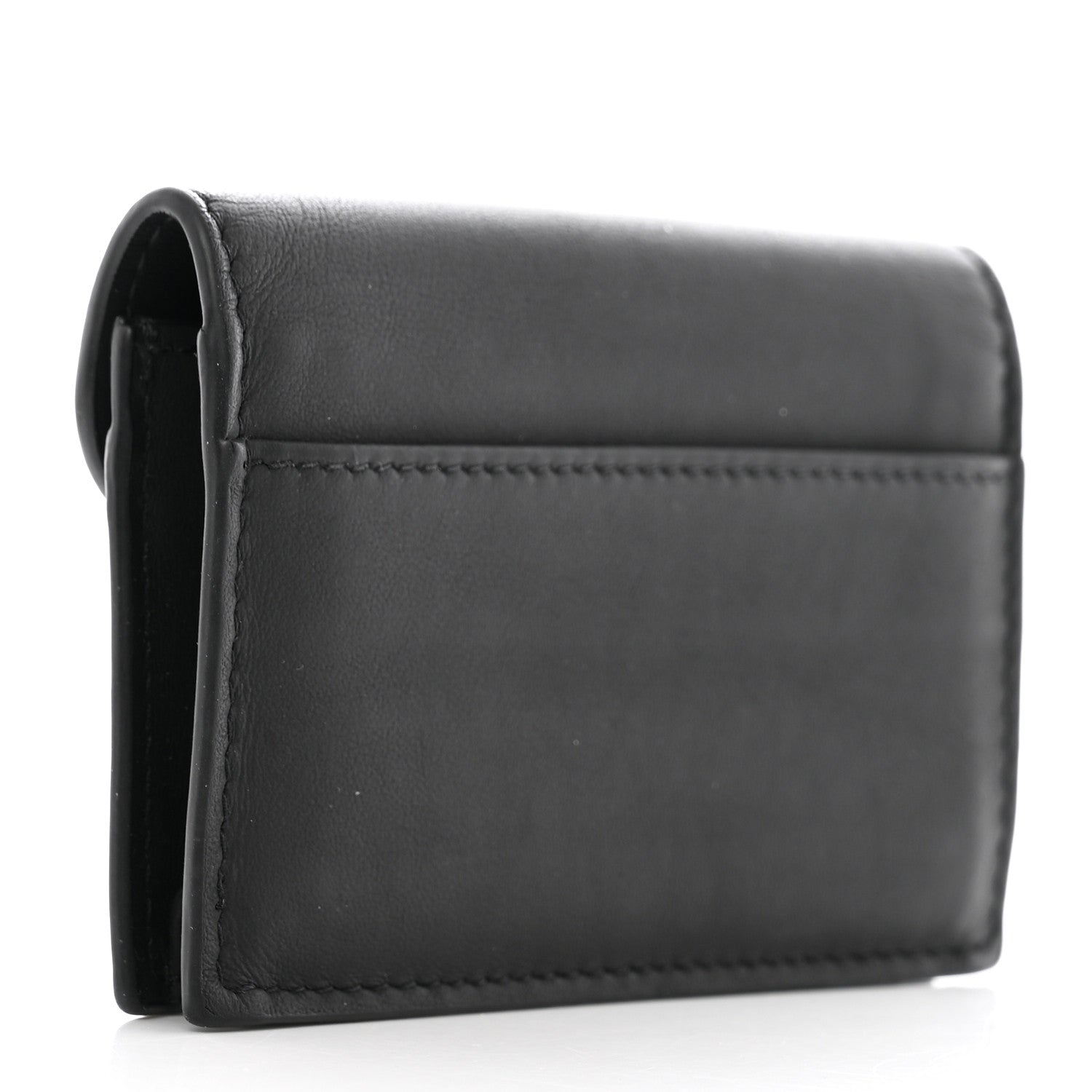Christian Dior Ultra Matte Calfskin Saddle Card Holder Black 3 of 7