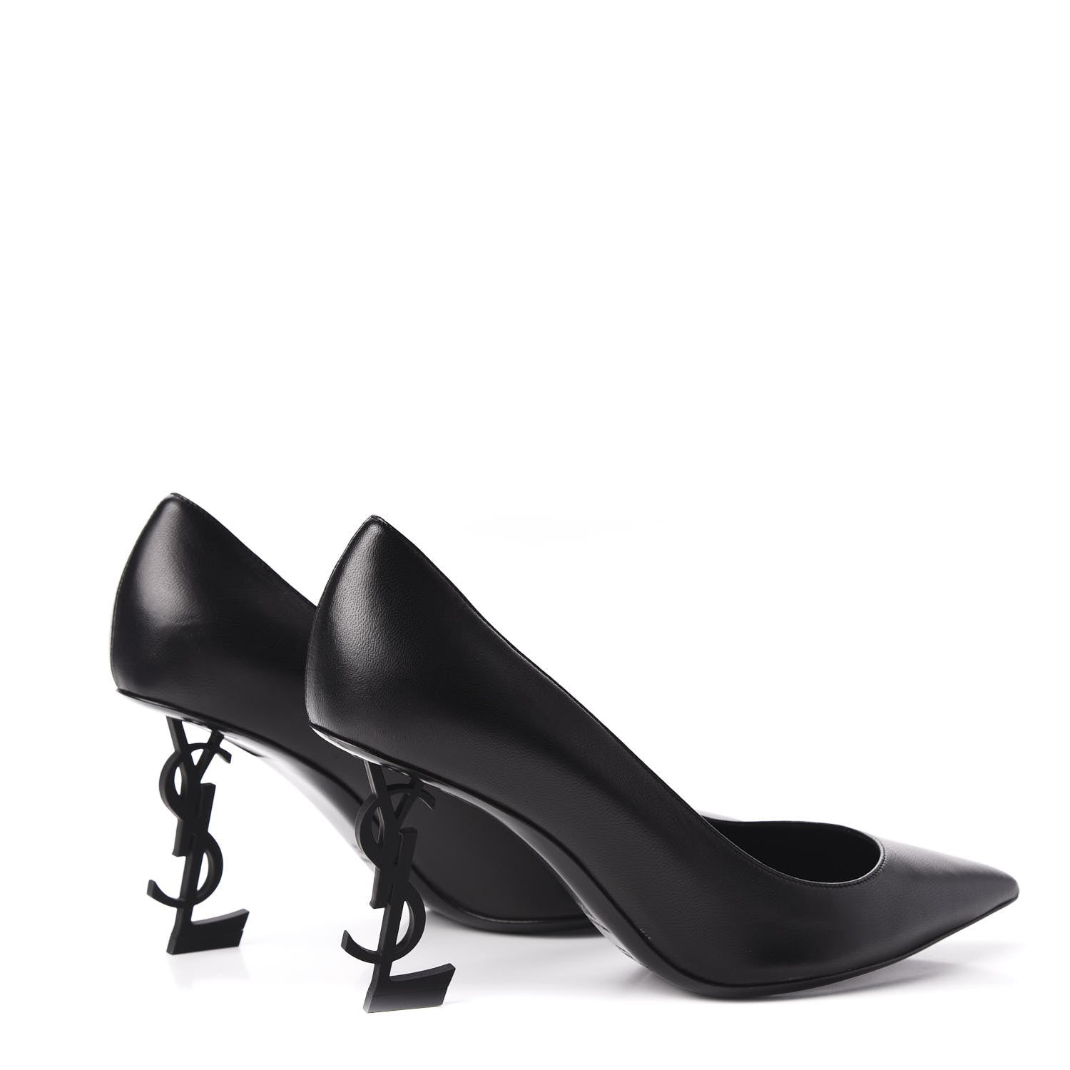 Saint Laurent Calfskin Opyum 85 Pumps 38.5 Black 4 of 10