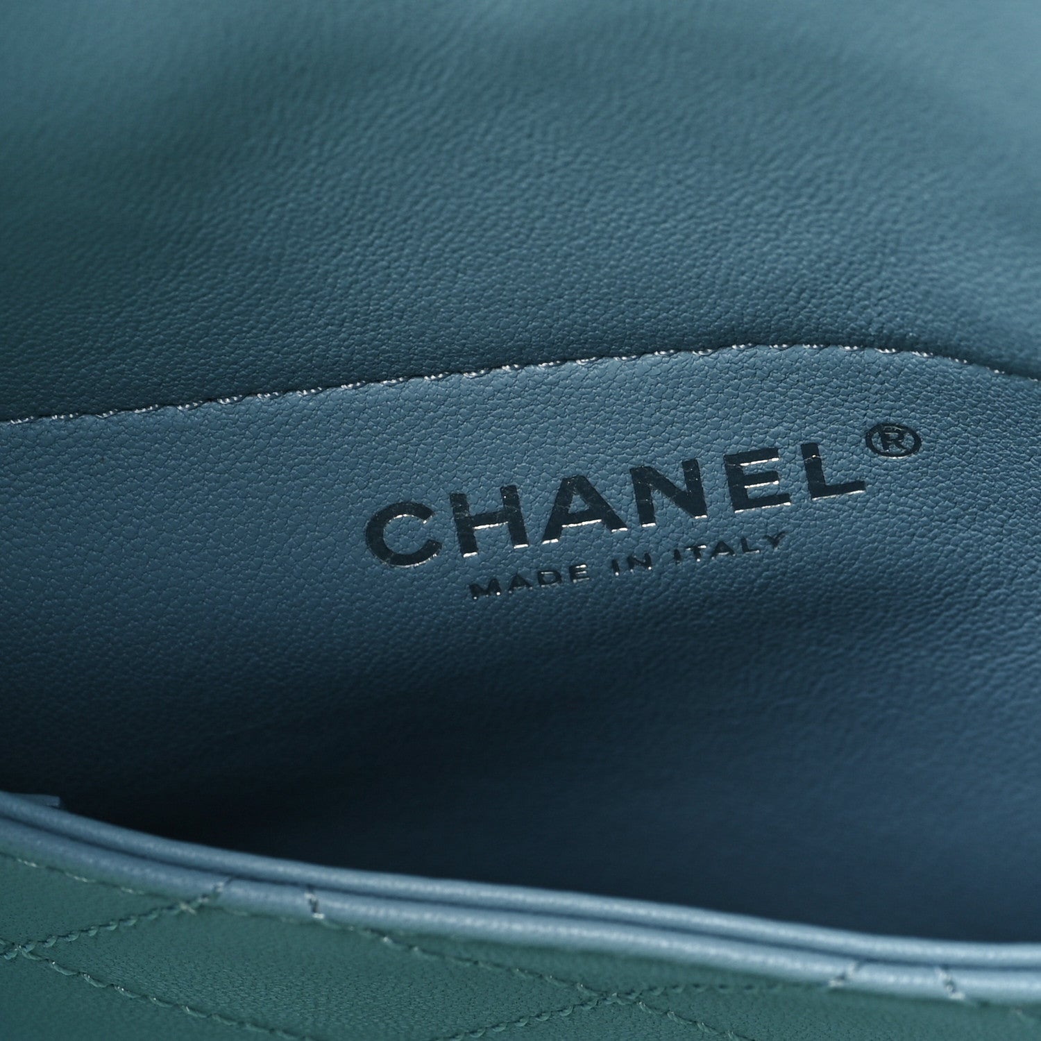 Chanel PVC Lambskin Stitched Medium Coco Splash Shopping Bag Blue Green Pink 7 of 11