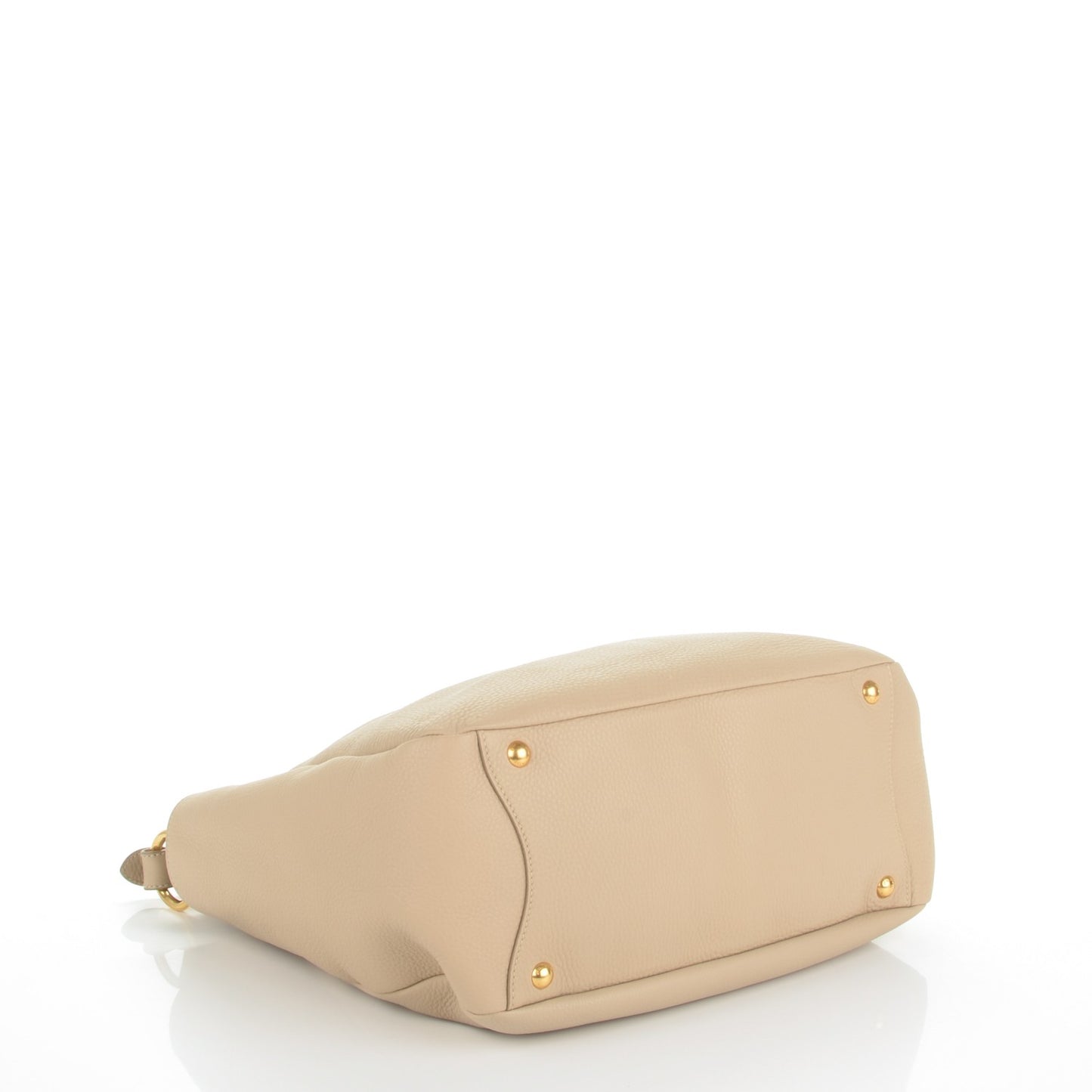 Vitello Daino Side Pocket Hobo Sabbia