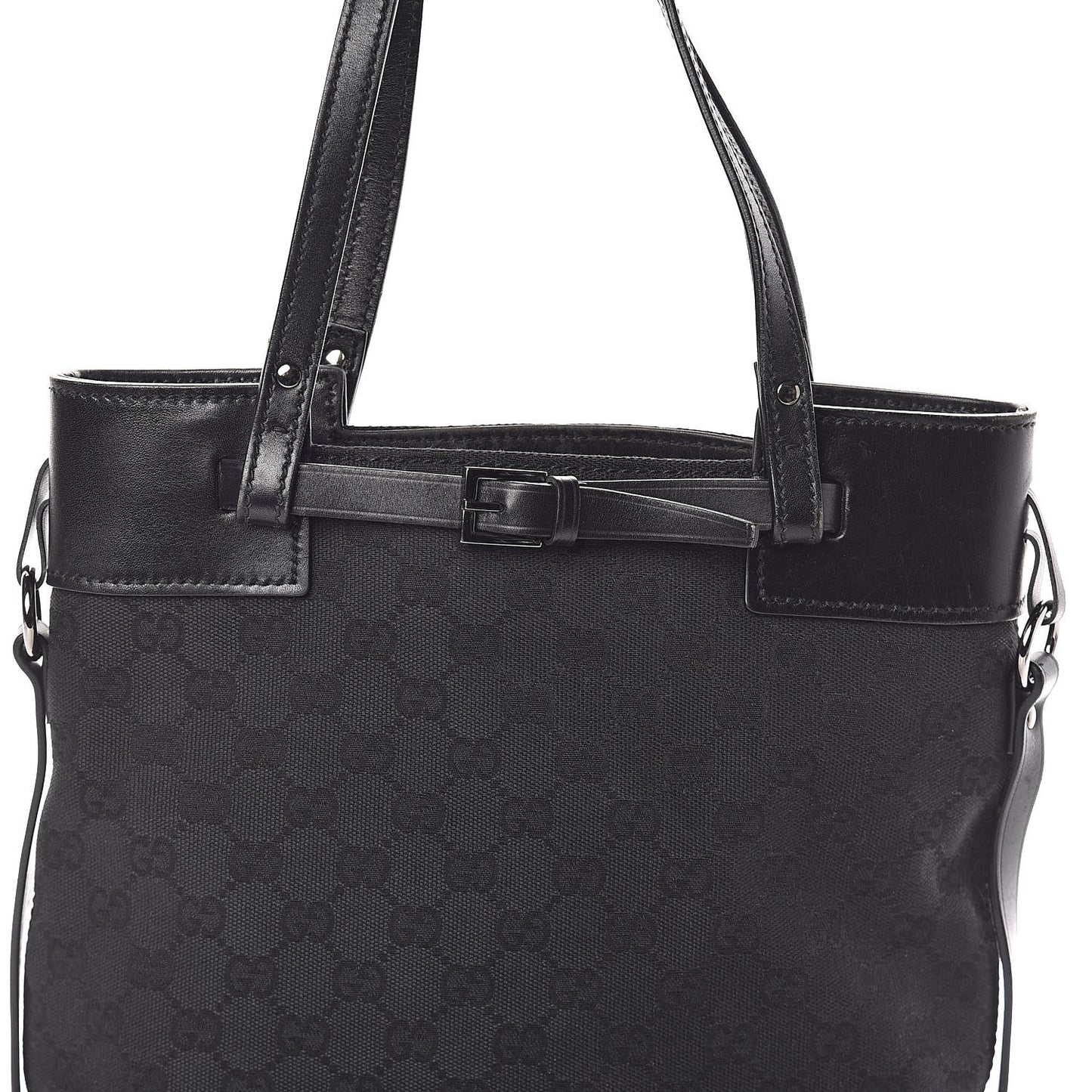 Monogram Small Bucket Tote Black