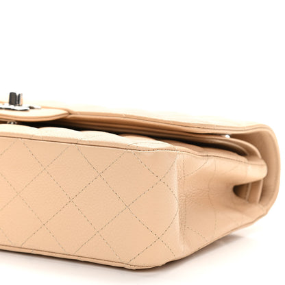Chanel Caviar Quilted Medium Double Flap Beige Clair 10 of 10