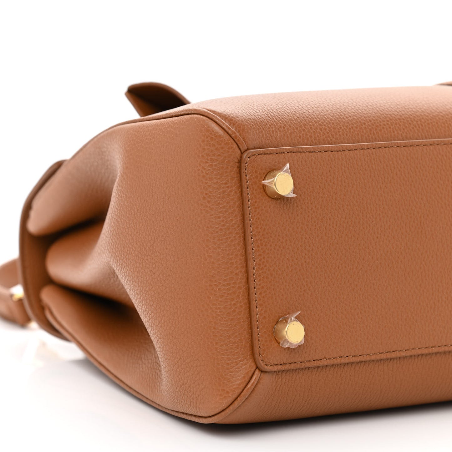 Grained Calfskin Classique 16 Top Handle Bag Tan