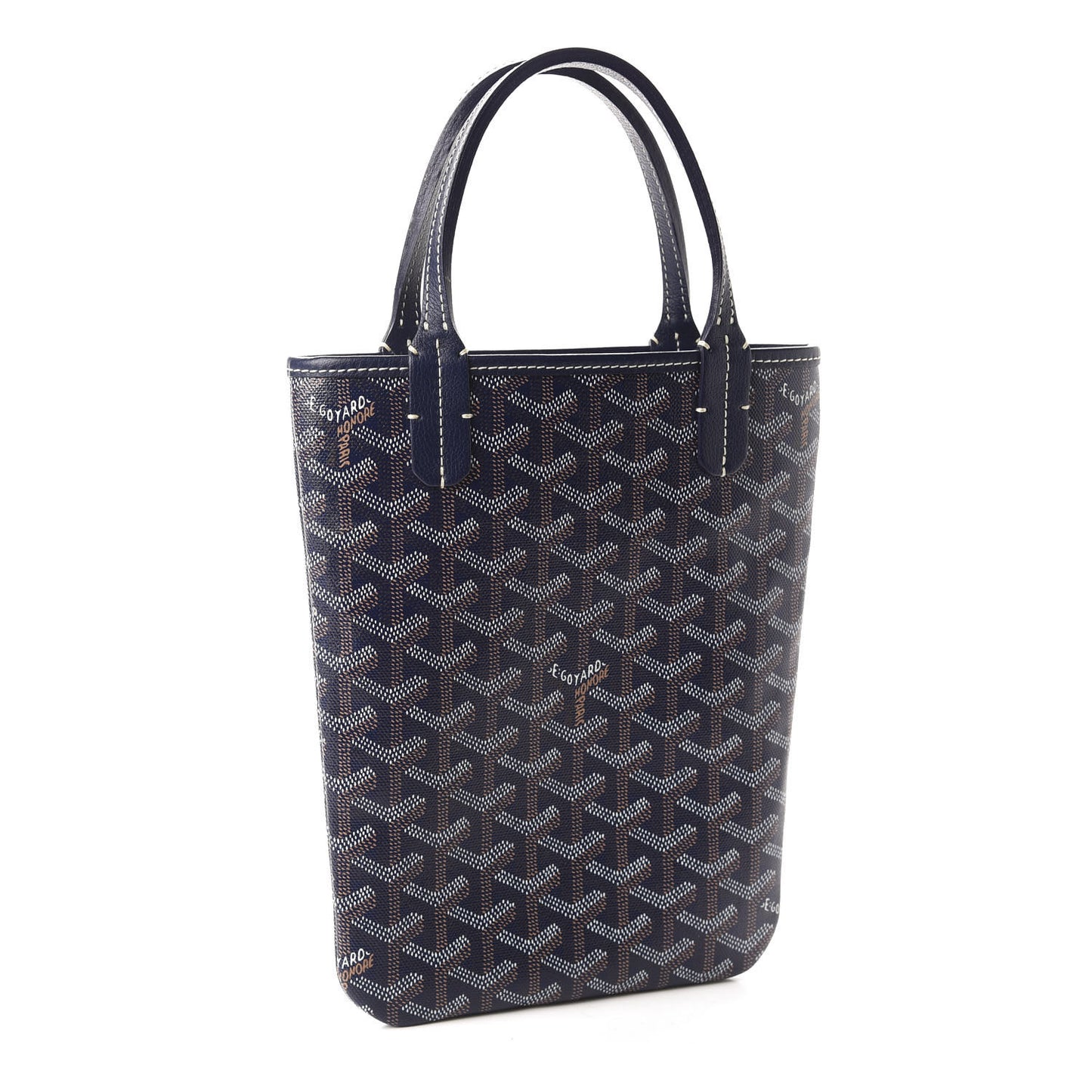 Goyardine Poitiers Tote Navy