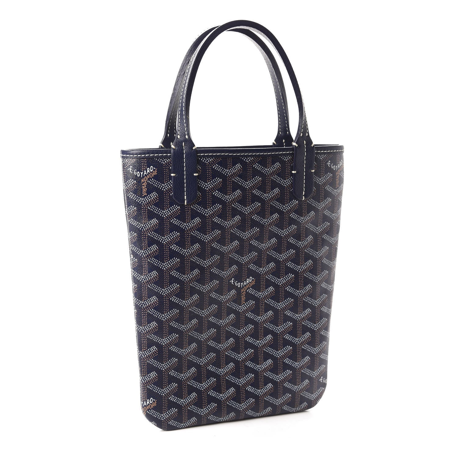 Goyard Goyardine Poitiers Tote Navy 3 of 11