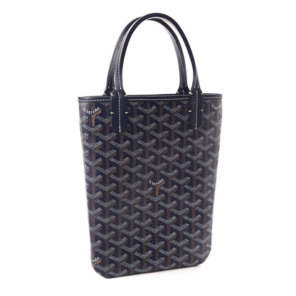 Goyard Goyardine Poitiers Tote Navy 3 of 11