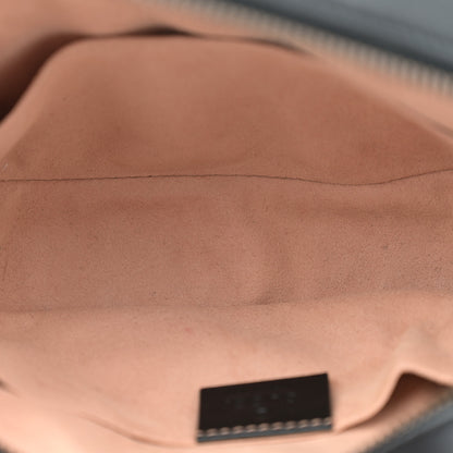 Gucci Calfskin Matelasse Animal Studs GG Marmont Belt Bag 85 34 Black 5 of 12