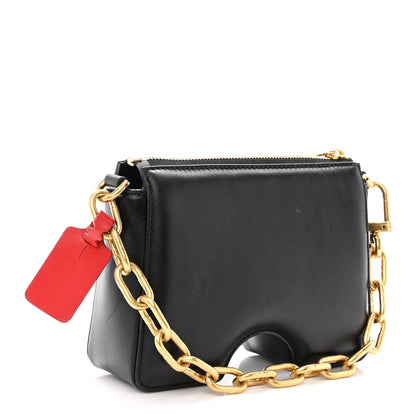 Off-White OFF WHITE Calfskin Burrow 22 Chain Bag Black 3 of 11