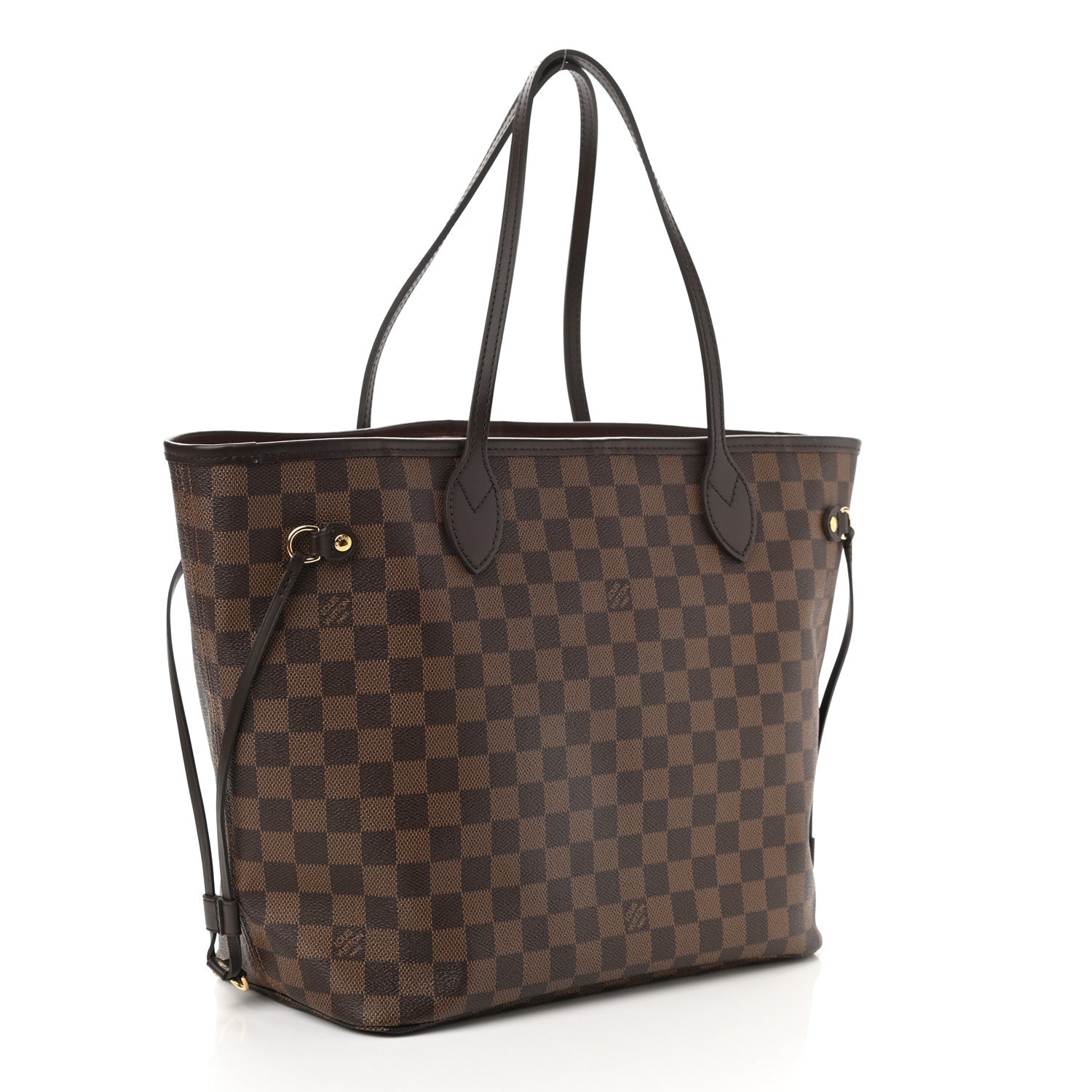 Louis Vuitton Damier Ebene Neo Neverfull MM Rose Ballerine 4 of 10