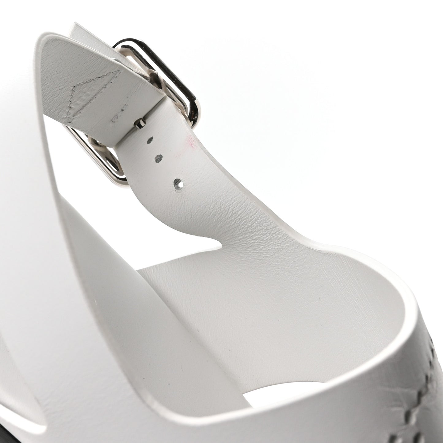 Calfskin Kola Sandals 37 White