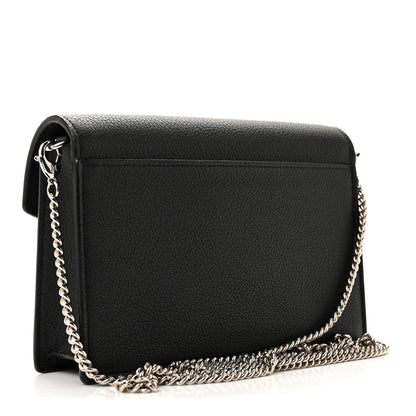 Louis Vuitton Soft Calfskin My Lockme Chain Pochette Black 3 of 12