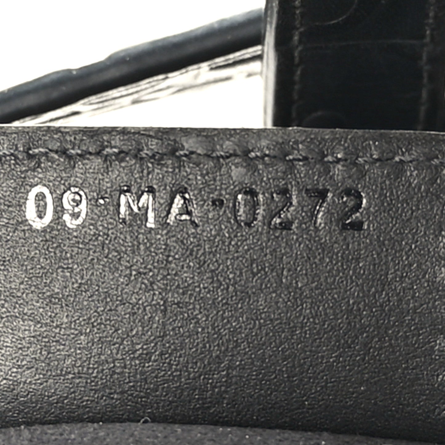 Christian Dior Calfskin Embossed Oblique Saddle Bag Black 7 of 10
