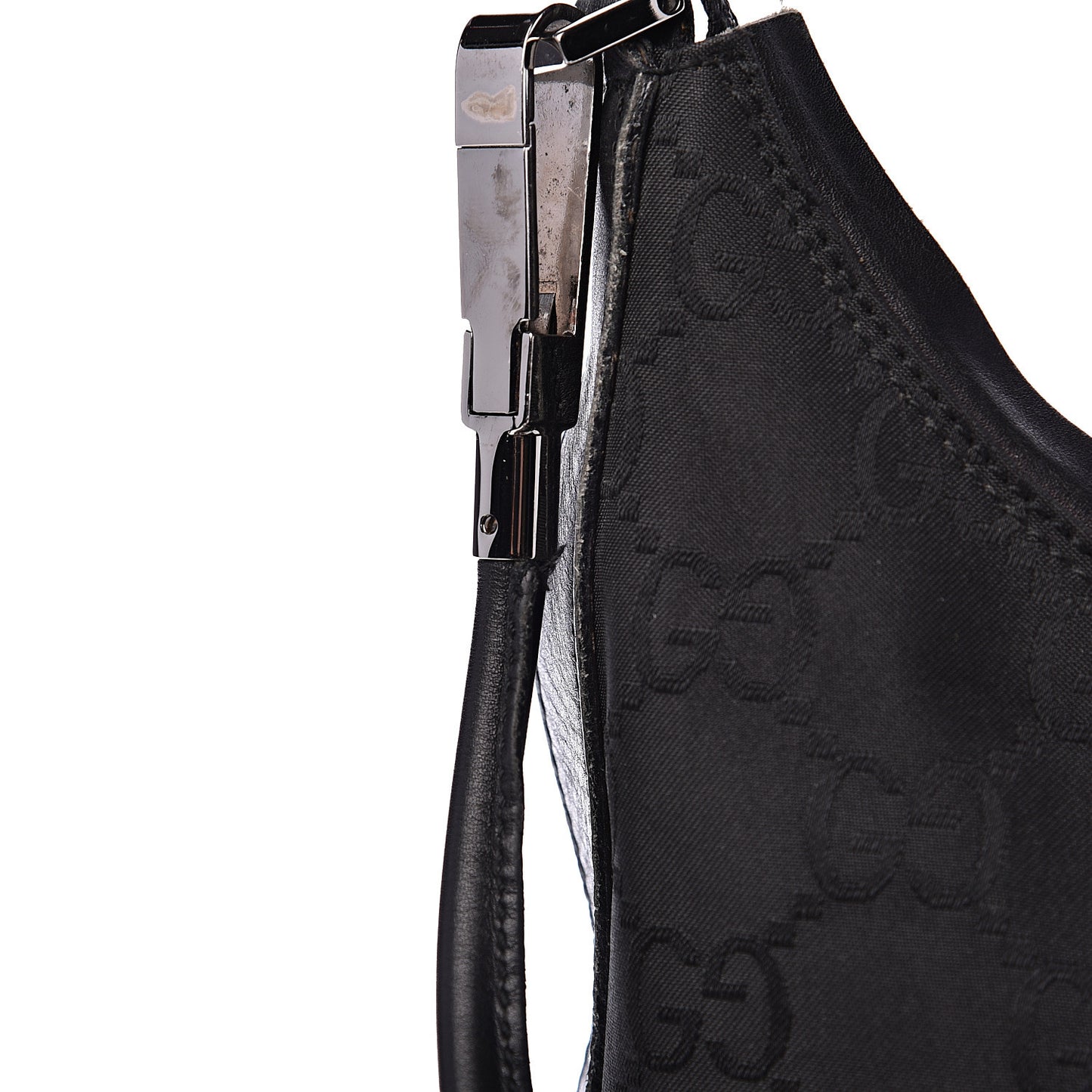 Nylon Monogram Small Hobo Black