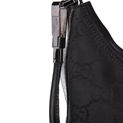 Gucci Nylon Monogram Small Hobo Black 13 of 15