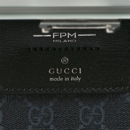 Gucci Aluminum GG Supreme Monogram Porter Cabin Plus Trolley Black 5 of 8